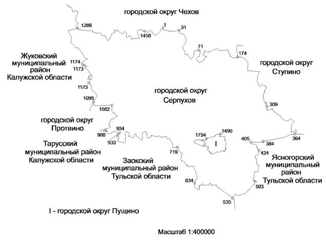 Серпуховский район карта московской области