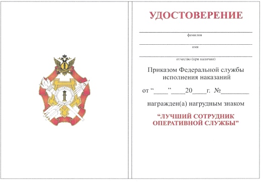 Приказ Федеральной службы исполнения наказаний от 27.09.2019 № 871 "О ведомственных наградах Федеральной службы исполнения наказаний"