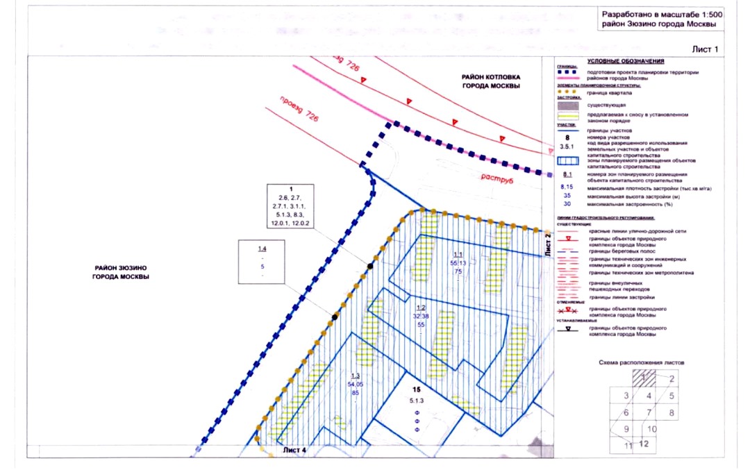 Большое путилково проект планировки территории