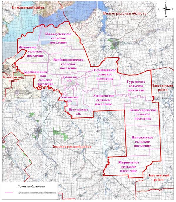 Карта ростовской и волгоградской области подробная с городами и селами